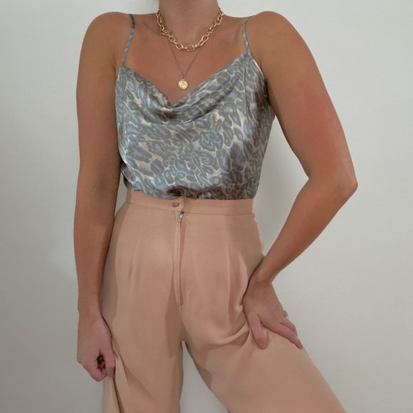 Y2K Victoria's Secret Sage Cheetah Print Cami - Picture 3 of 8